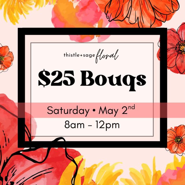 💦 Rainy Days call for $25 Bouquets!!! 

Come see us tomorrow 8am - noon for $25 grab+go bouquets 🌸•🌸•🌸•🌸•🌸 

💙  Don’t forget to shop the @ennisbluebonnetmarket with some of our favorite vendors.