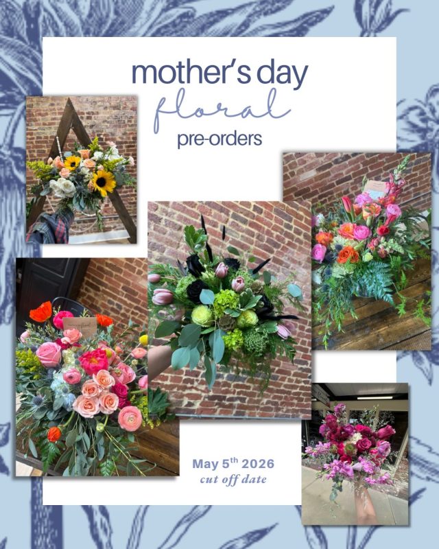 • • •  Mother’s Day ‘26 • • • 
  May 10th

The most perfect florals for the most perfect person... MOM! 🌸🌼🌸🌼🌸

new mom, old mom, dog mom, hoarding cats mom... no matter your title, YOU ARE MOM! and we beliveve you desvere only the most freshest florals that we can offer ❤️
...............................................................................

Pre-order your Mother’s Day florals by call+text+message! 

🚚 delivery+pickup options are available for friday 5/8 and satruday 5/9
#mom #mothersday #flowers #freshflowers #mothersdayflowers