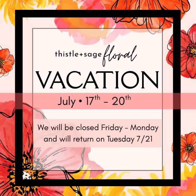 🍉🌸🍑 VACAY MODE 🍑🌸🍉

We will be out this weekend enjoying some much needed family time ❤️ and return on Tuesday 7.21!